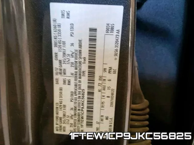 1FTEW1CP9JKC56825 фото 2