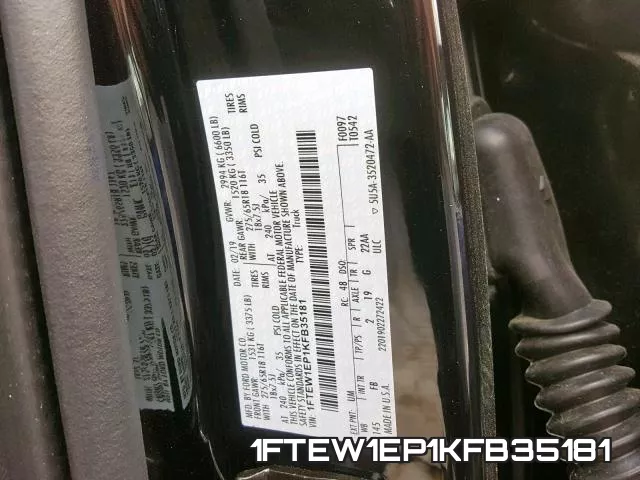 1FTEW1EP1KFB35181 фото 2