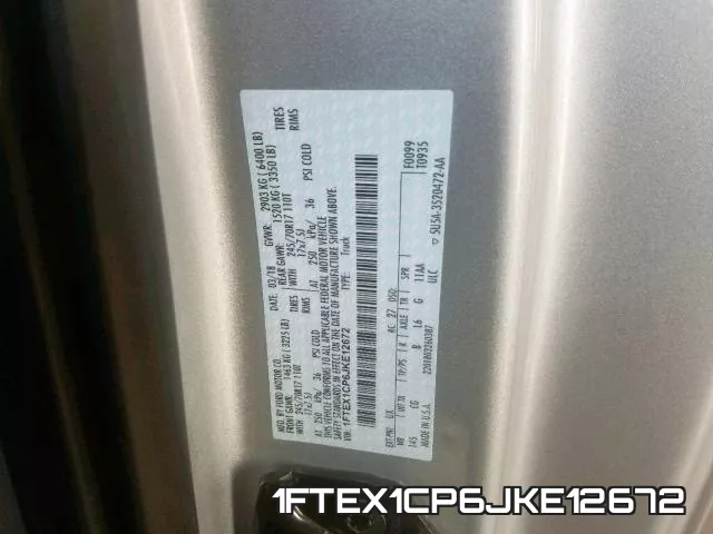 1FTEX1CP6JKE12672 фото 2
