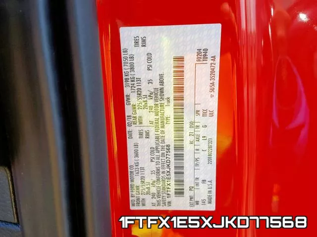 1FTFX1E5XJKD77568 фото 2