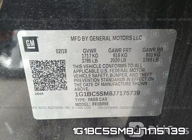 1G1BC5SM8J7175739 фото 10