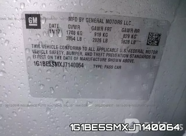 1G1BE5SMXJ7140064 фото 9