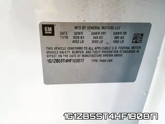 1G1ZB5ST4HF180817 фото 2