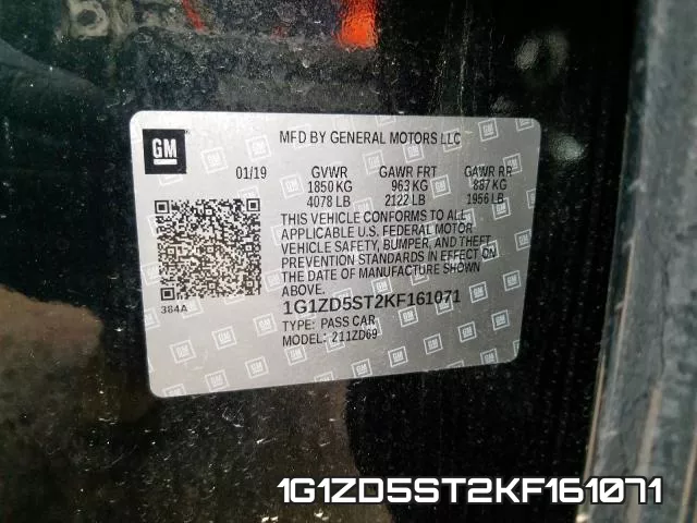 1G1ZD5ST2KF161071 фото 2