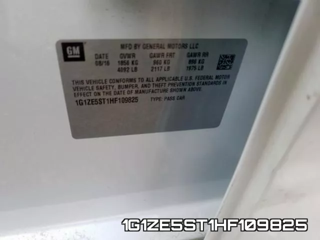 1G1ZE5ST1HF109825 фото 2