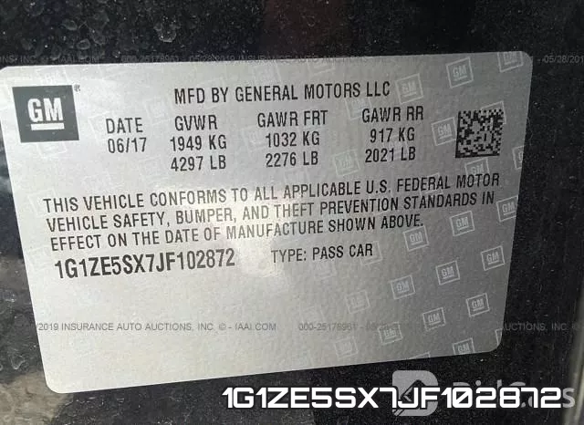 1G1ZE5SX7JF102872 фото 6