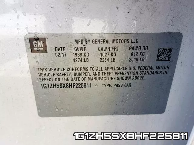 1G1ZH5SX8HF225811 фото 2
