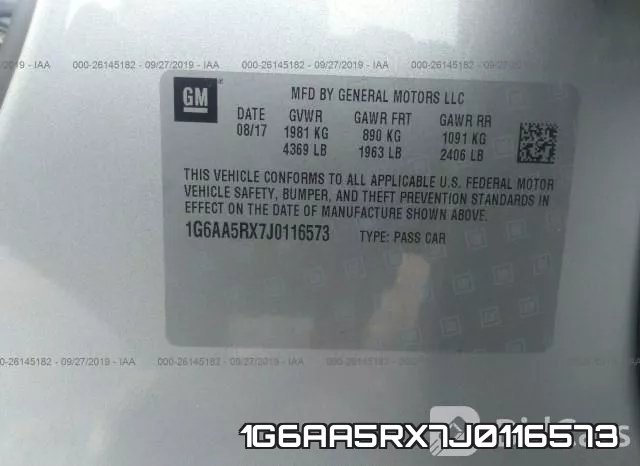 1G6AA5RX7J0116573 фото 10