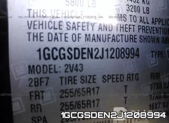 1GCGSDEN2J1208994 фото 10