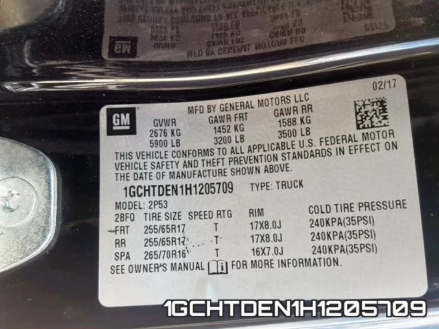 1GCHTDEN1H1205709 фото 2