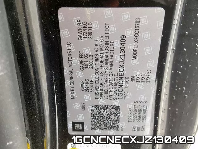 1GCNCNECXJZ130409 фото 2
