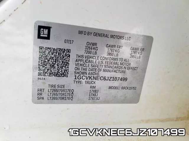 1GCVKNEC6JZ107499 фото 2