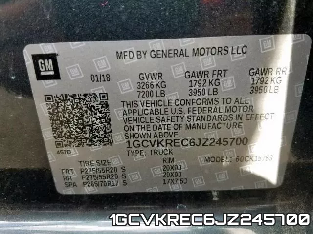 1GCVKREC6JZ245700 фото 2