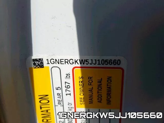 1GNERGKW5JJ105660 фото 2