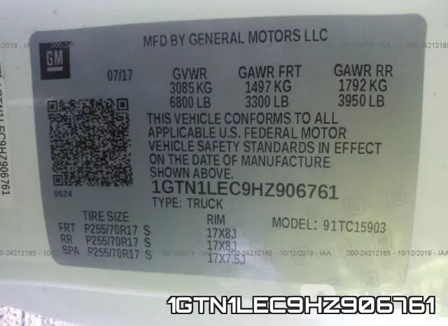1GTN1LEC9HZ906761 фото 9