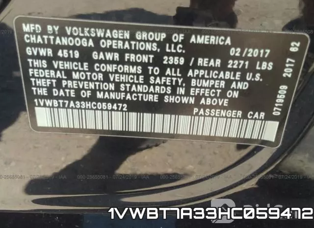 1VWBT7A33HC059472 фото 10