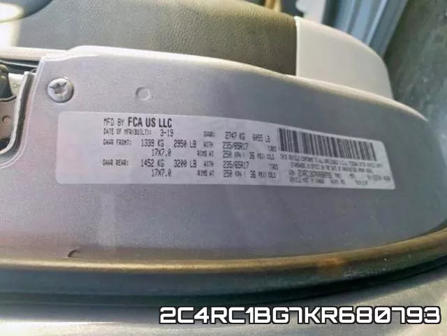 2C4RC1BG7KR680793 фото 2