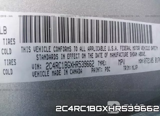 2C4RC1BGXHR539662 фото 10