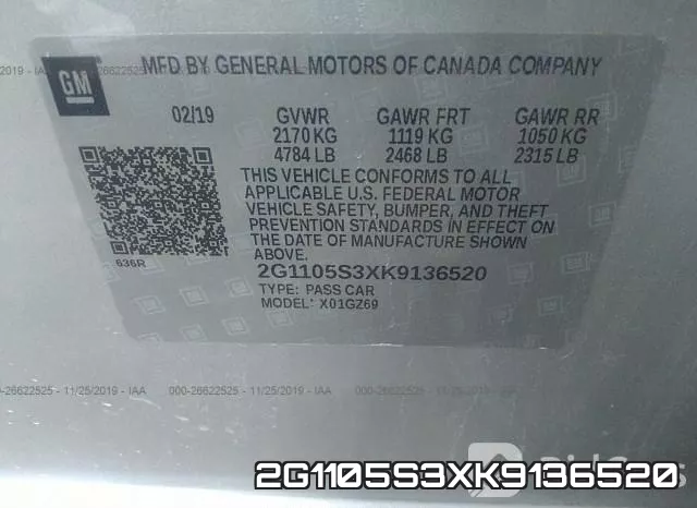 2G1105S3XK9136520 фото 10
