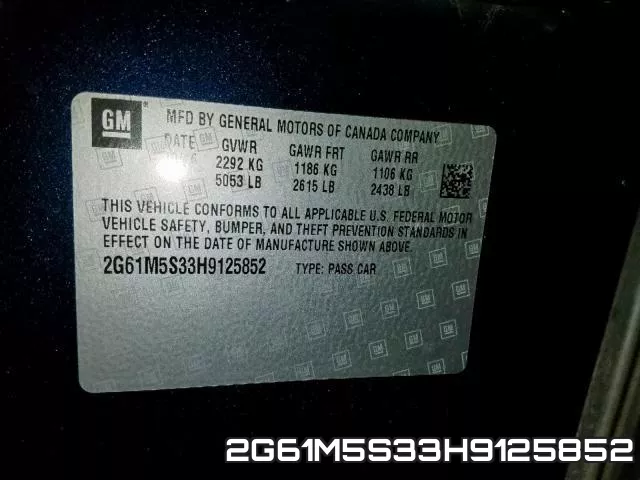 2G61M5S33H9125852 фото 2