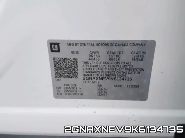 2GNAXNEV9K6134735 фото 2