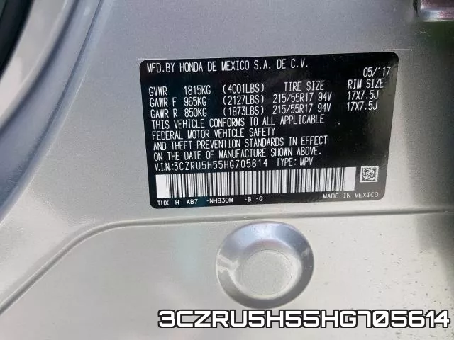 3CZRU5H55HG705614 фото 2