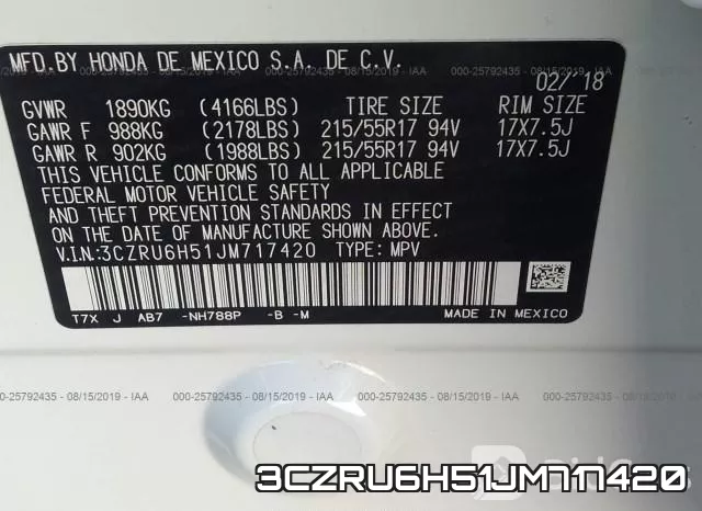 3CZRU6H51JM717420 фото 10