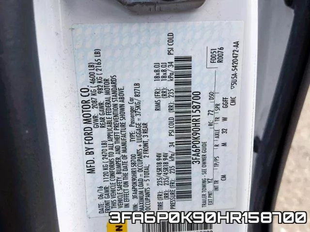 3FA6P0K90HR158700 фото 2