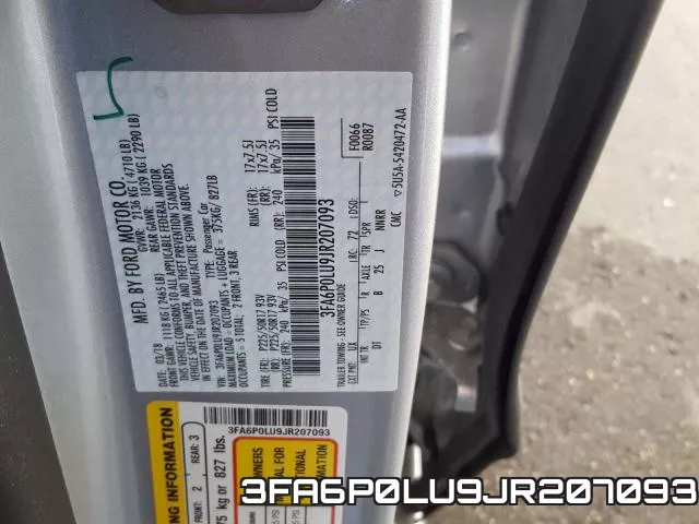 3FA6P0LU9JR207093 фото 2