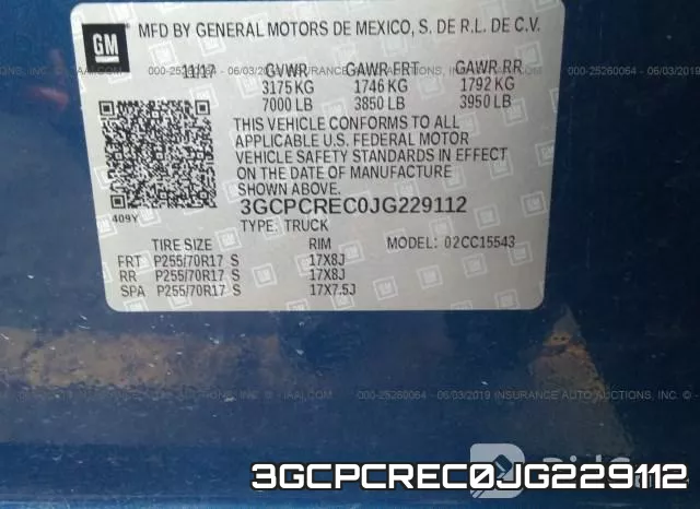 3GCPCREC0JG229112 фото 10