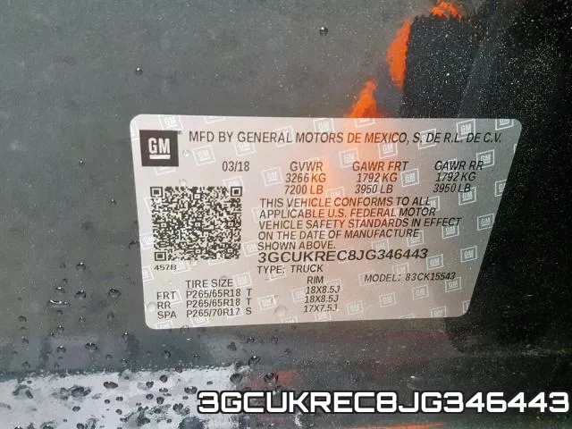 3GCUKREC8JG346443 фото 2