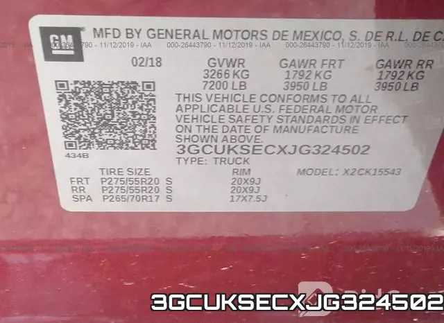 3GCUKSECXJG324502 фото 9