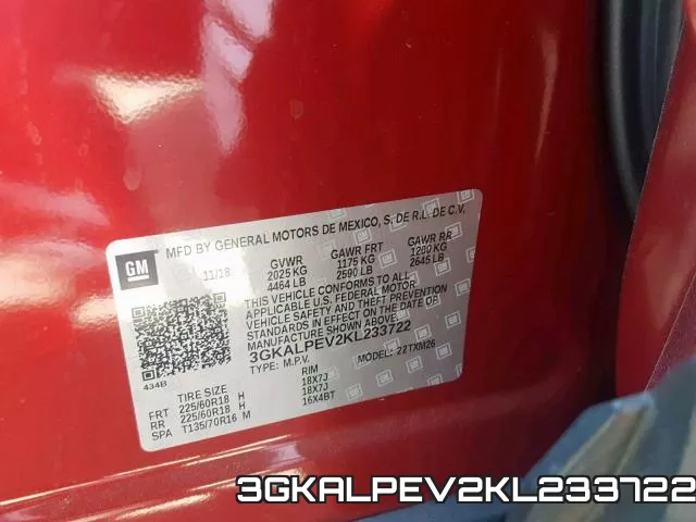 3GKALPEV2KL233722 фото 2