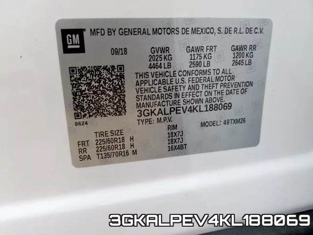 3GKALPEV4KL188069 фото 2
