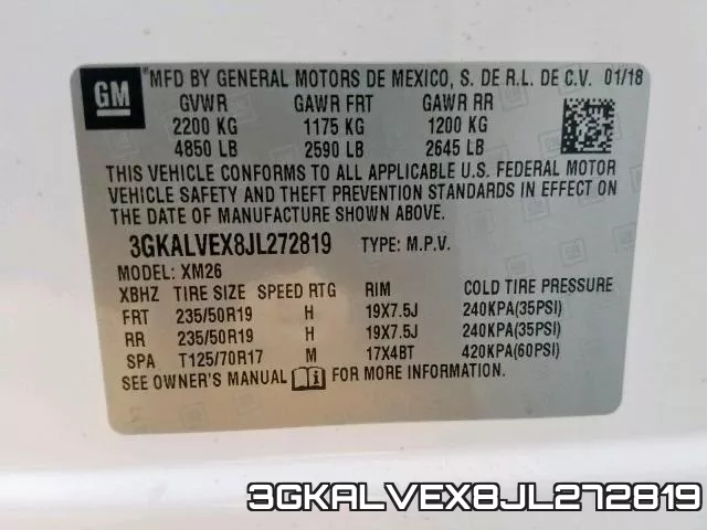 3GKALVEX8JL272819 фото 2