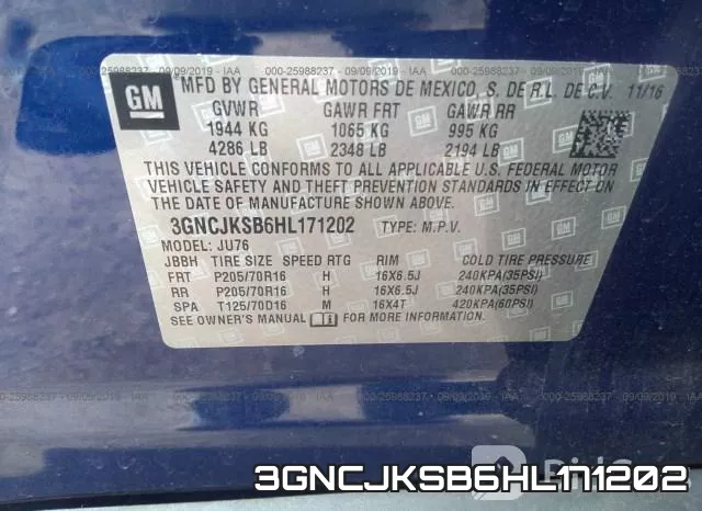 3GNCJKSB6HL171202 фото 10