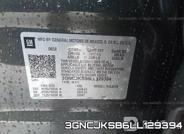 3GNCJKSB6LL129394 фото 10