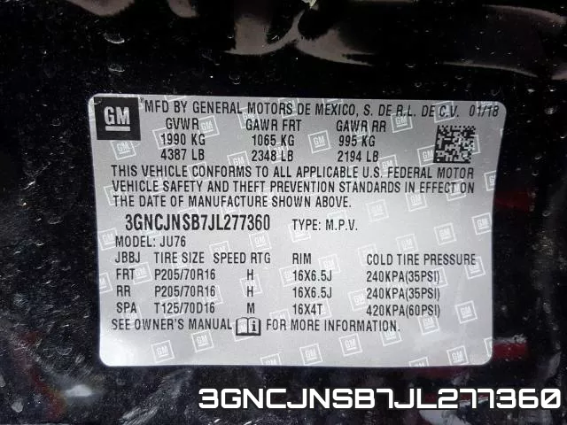 3GNCJNSB7JL277360 фото 2