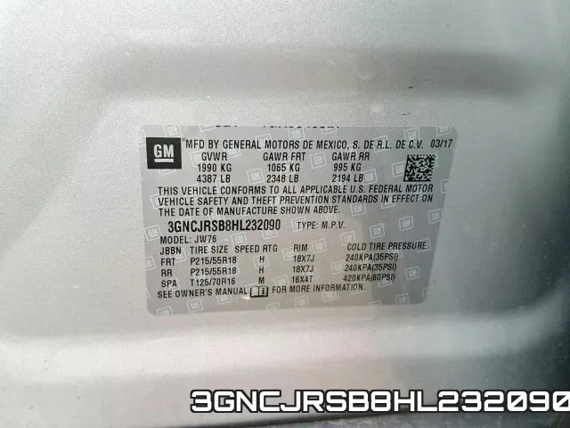 3GNCJRSB8HL232090 фото 2