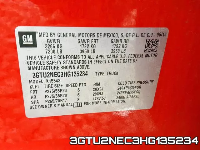 3GTU2NEC3HG135234 фото 2
