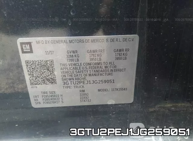3GTU2PEJ1JG259051 фото 10