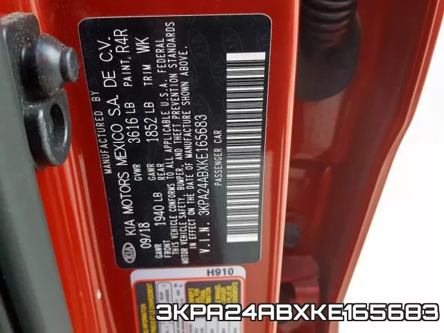 3KPA24ABXKE165683 фото 2