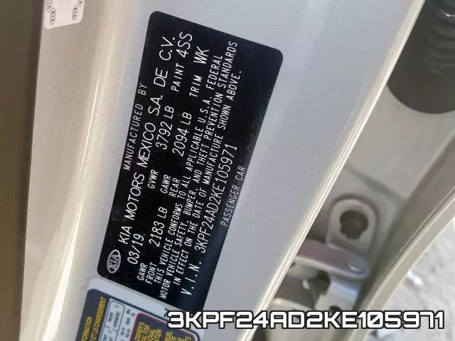 3KPF24AD2KE105971 фото 2