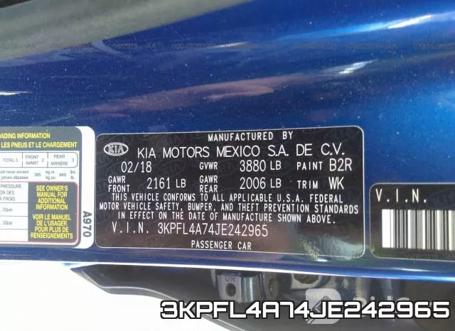 3KPFL4A74JE242965 фото 10