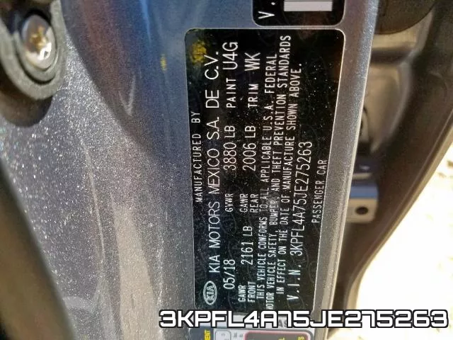 3KPFL4A75JE275263 фото 2