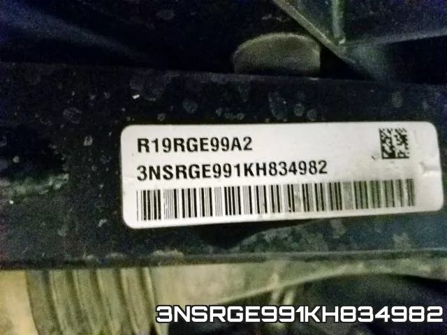 3NSRGE991KH834982 фото 2