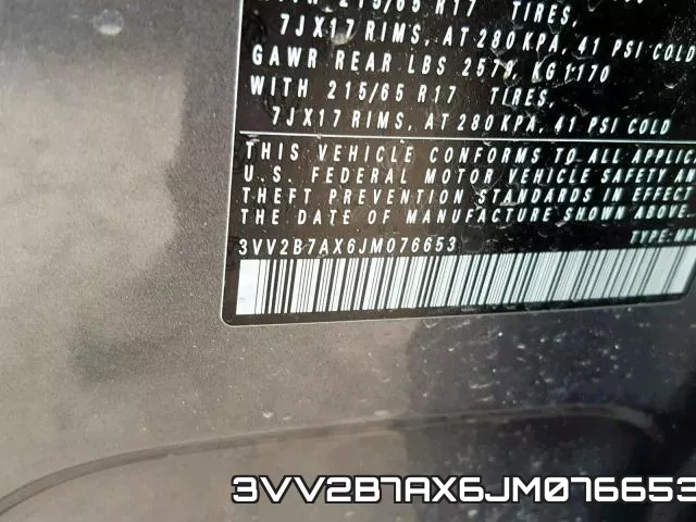 3VV2B7AX6JM076653 фото 2