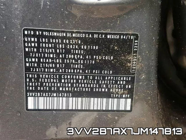 3VV2B7AX7JM147813 фото 2