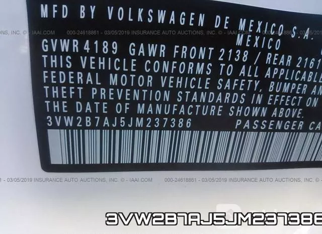 3VW2B7AJ5JM237386 фото 10