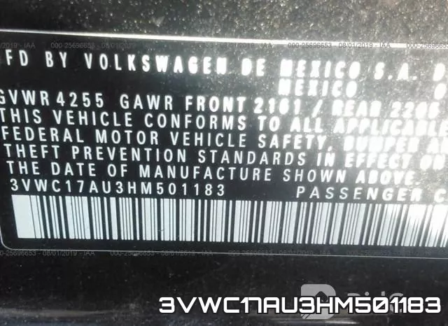 3VWC17AU3HM501183 фото 10